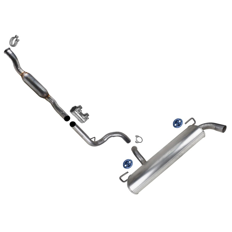 Resonator Exten Pipe Rear Muffler Exhaust Sys for Jeep Wrangler 19-21 3.6 4 Door