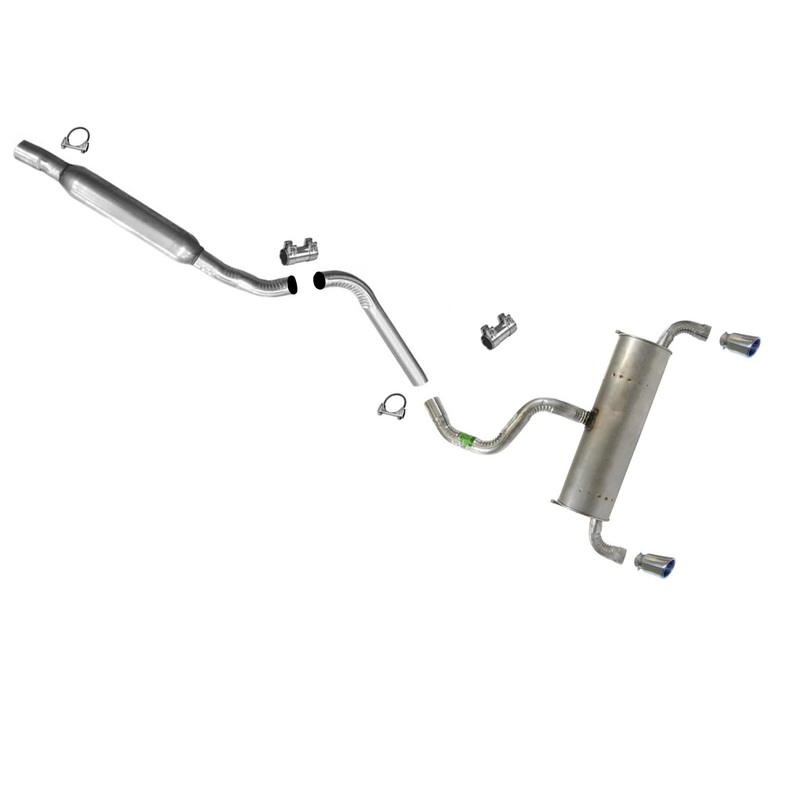 Resonator Extension Pipe Muffler For Jeep Cherokee 14-18 3.2L All Wheel Drive
