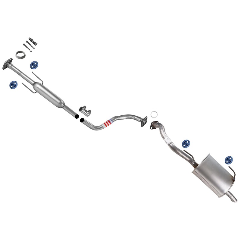 Resonator Pipe Rear Muffler Exhaust System For Nissan Versa Note 2014-2017 1.6L
