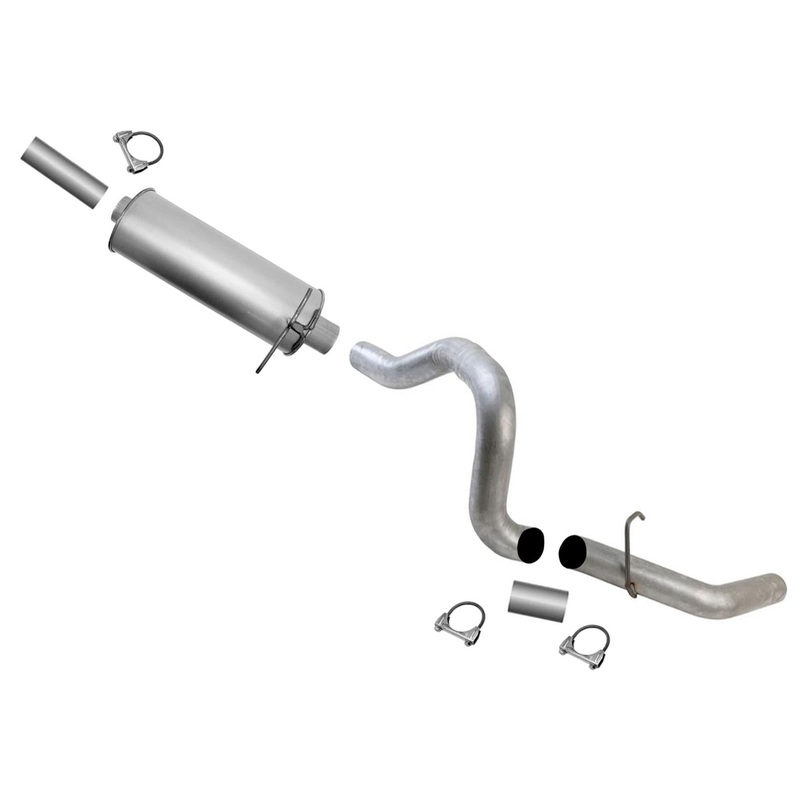 Weld on Muffler Tail Pipe For Ford F-250 F-350 Super Duty 1999 03 2004 5.4L 6.8L