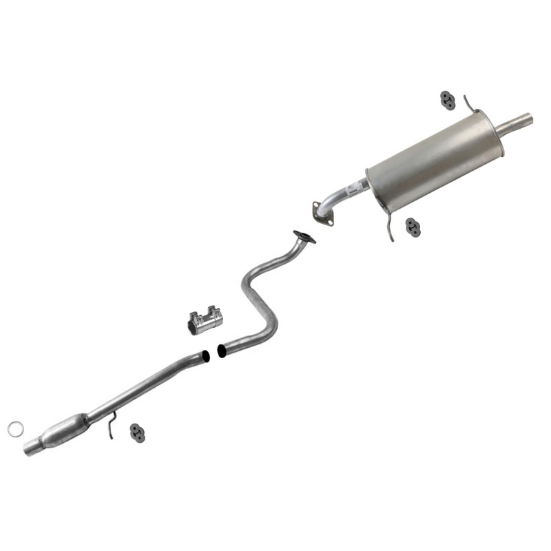 Weld On Rear Resonator Exhaust System Muffler for Mazda 2 2011-2014 1.5L