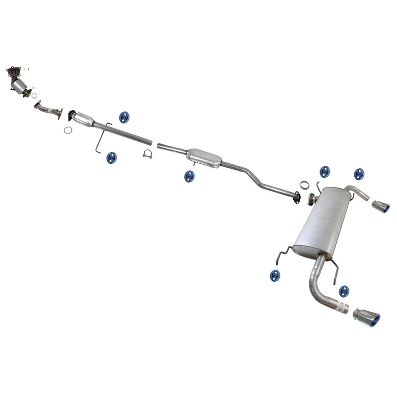 Catalytic Converter Resonator Ext Pipe Muffler Exhaust System for CX-7 07-09