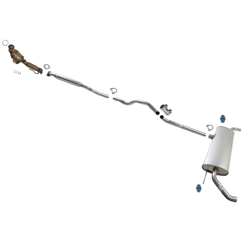 Catalytic Converter Resonator Pipe Muffler for Ford Fusion 13-16  All Wheel Drv