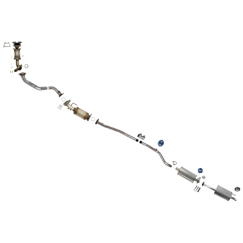 Exhaust Pipe System Muffler Resonator For Honda Civic Sedan 2014-2015 1.8L Auto