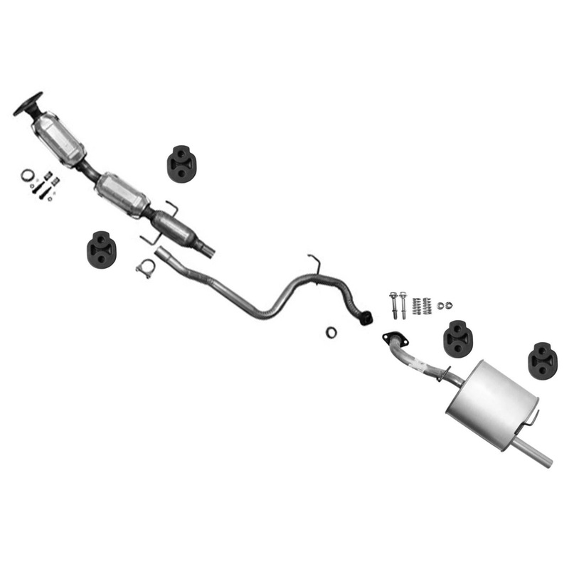 Hatchback Catalytic Converter Ext Pipe Muffler Exhaust for Yaris 2006-2011 1.5L