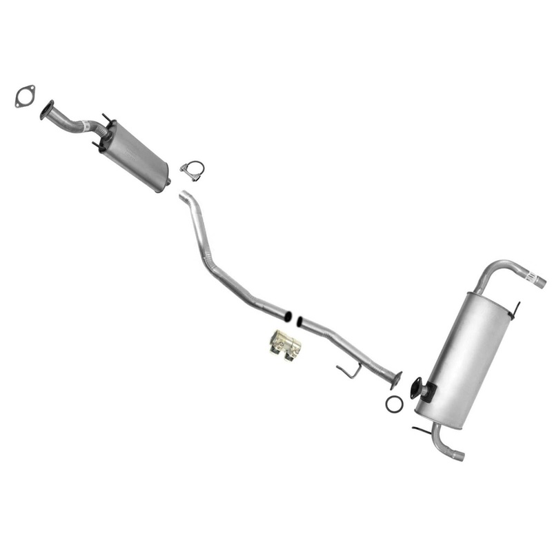 Middle Muffler with Extension Pipe & Rear Muffler for Nissan Murano 2009-2014