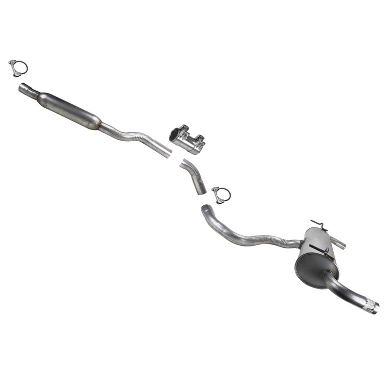 Resonator Dual Rear Muffler Exhaust System for Jeep Cherokee 2014-2018 3.2 AWD