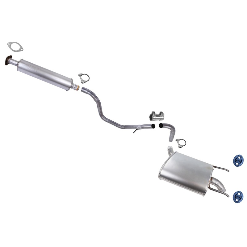 Resonator Ext Pipe Muffler Single Exhaust System for Chevrolet Malibu 13-15 2.5L