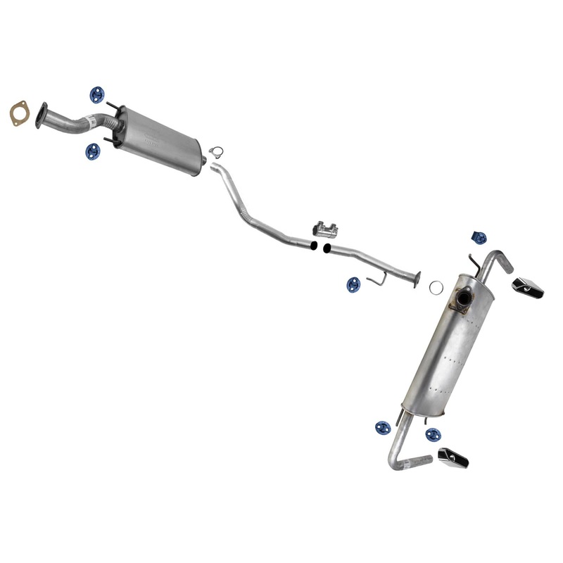 Resonator Pipe Dual Rear Muffler Exhaust System for Nissan Murano 2015-2023