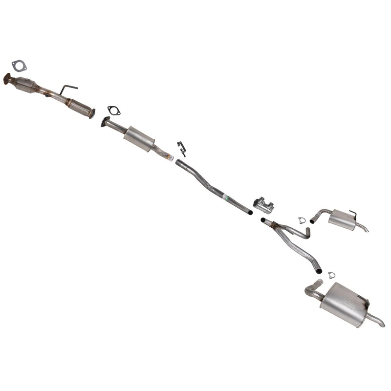 Resonator Pipe Muffler Dual Exhaust System for 19-23 Nissan Altima 2.5 Front Drv