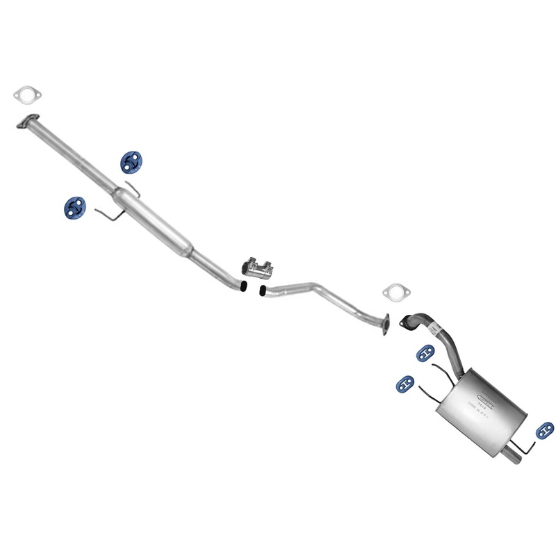 Resonator Pipe Rear Muffler Exhaust System For KIA Spectra Sedan 2.0L 2008 2009