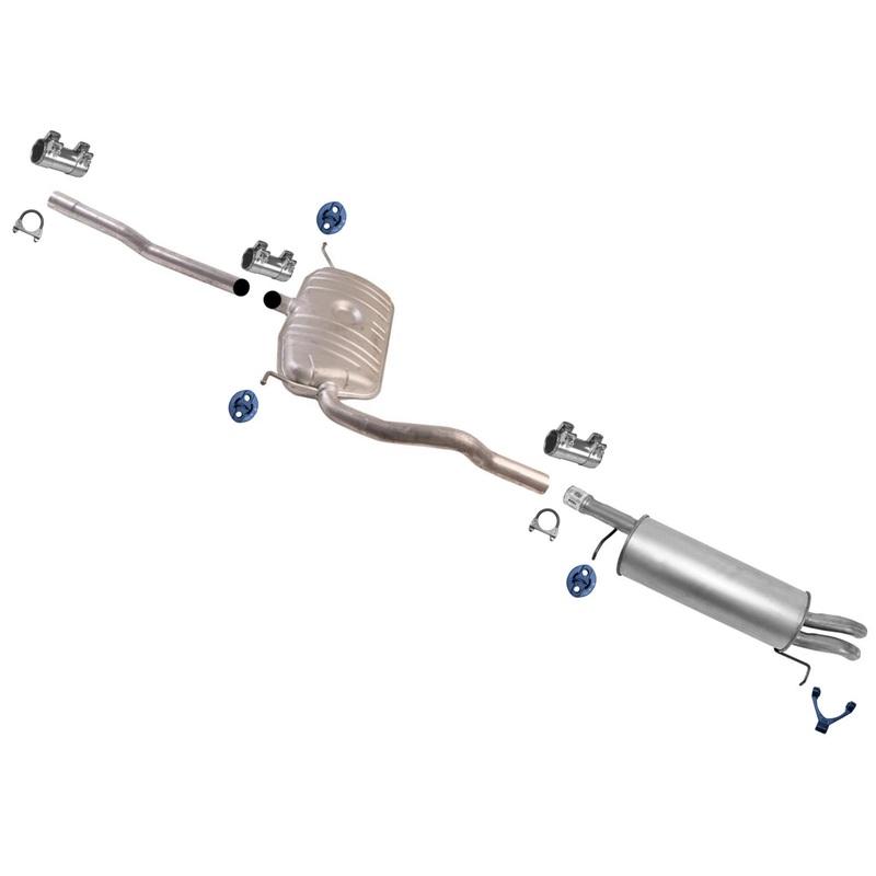 Resonator Pipe Rear Muffler Exhaust System for Volkswagen Passat 98-05 1.8L 2.0L