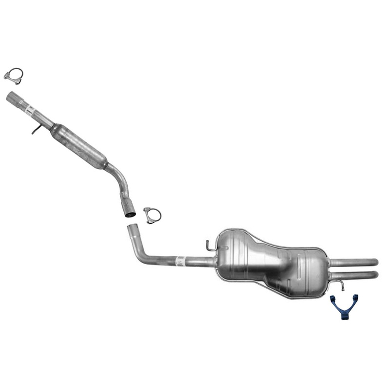 Resonator Rear Muffler Exhaust System for Volkswagen Jetta 1999-2004 2.8L V6