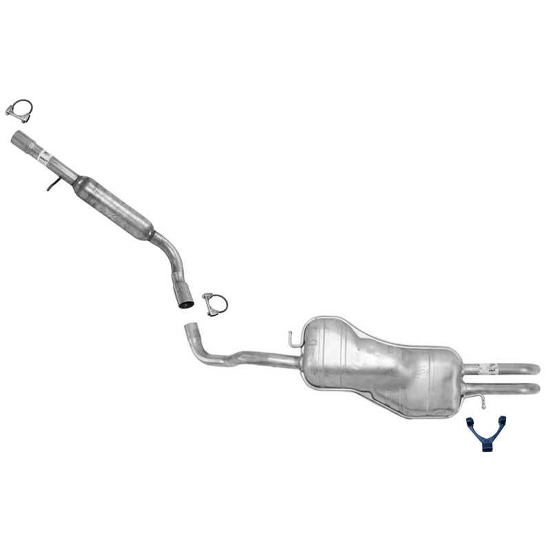 Resonator Rear Muffler Exhaust System for Volkswagen Jetta 2000-2005 1.8L