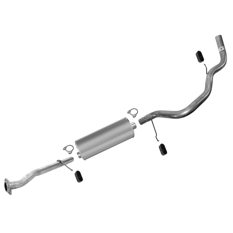 Single Outlet Muffler Exhaust Pipe System for Chevrolet Suburban 2000 5.3L
