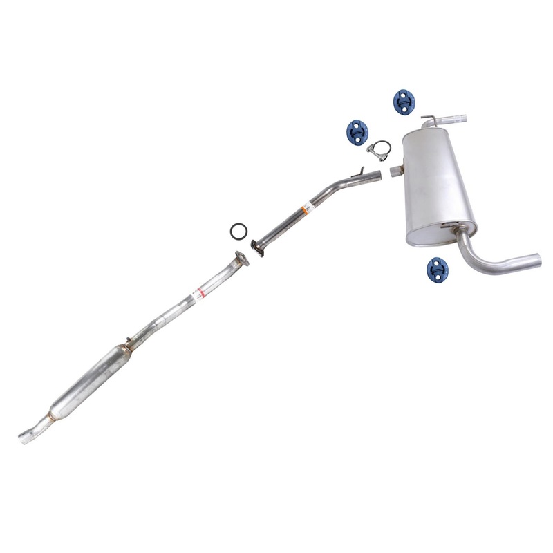 Weld on Rear Extension Pipe Rear Muffler for Toyota Rav4 Hybrid 2019 2021 2023