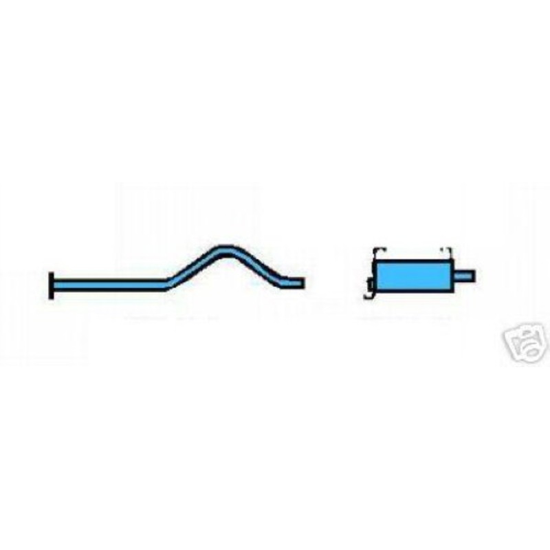 1991-1996 Toyota Previa Van 2.4L Muffler Exhaust System