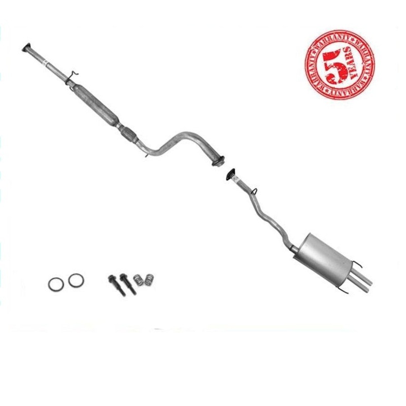 1994-1997 Honda Accord EX Muffler Exhaust System With Gaskets & 2 Bolt Kit