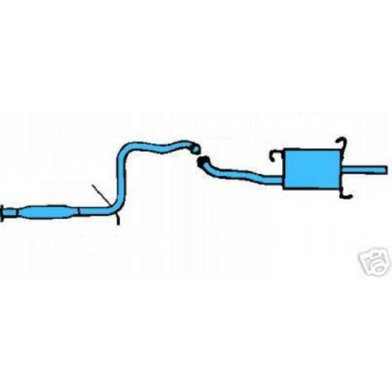 1999 2000 2001 2002 Daewoo Lanos 1.6L 4 Door Muffler Exhaust System