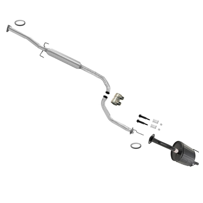 Exhaust System Middle Resonator & Muffler For 1999-2000 Civic Si 1.6L VTEC