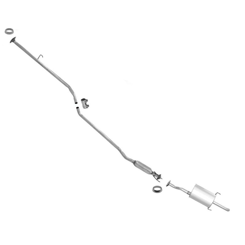 Exhaust System Muffler Resonator For Honda Civic DX LX 1.7L 2001-2005