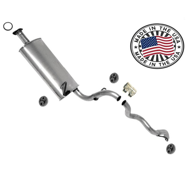 Fits 94-1998 Geo Tracker 1.6L 2 Door Muffler Exhaust System W/ Gaskets & Hangers
