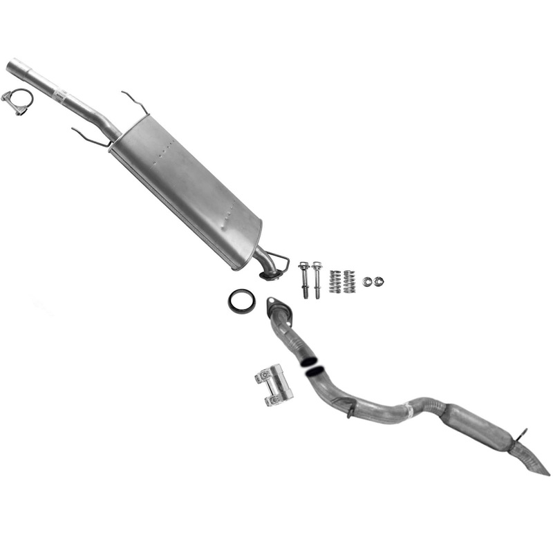 For 2006-2012 Toyota Rav4 2.4L 2.5L Muffler Resonator & Tail Pipe Exhaust System
