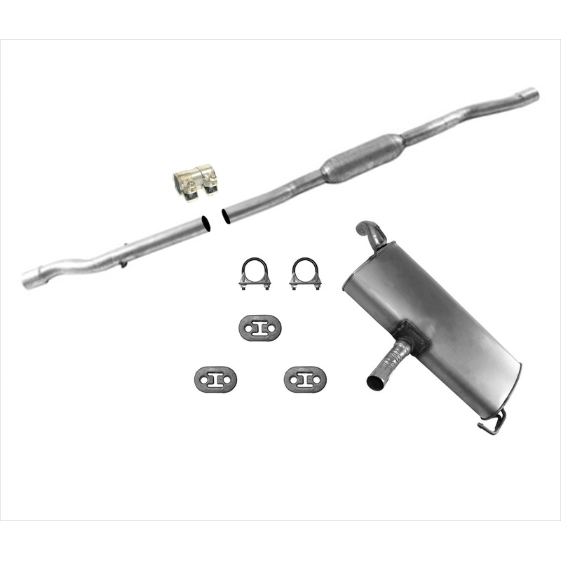 Muffler Resonator Pipe Exhaust Sy For 4 Wheel Drive 2.4L 2012 2017 Jeep Compass