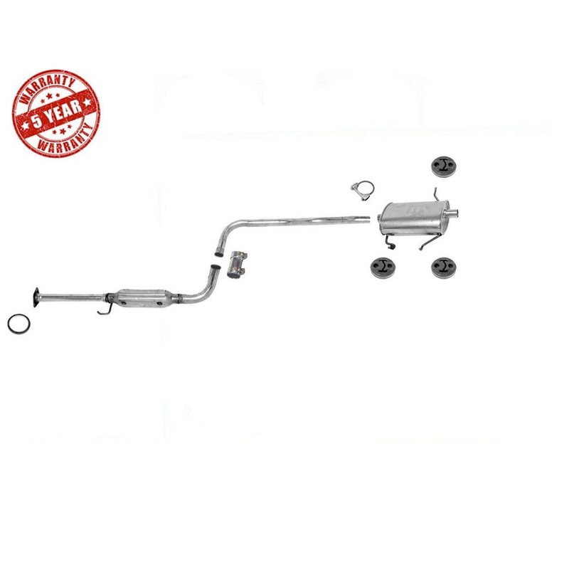 Muffler Resonator Pipe Exhaust System for Chevrolet Metro 1.0L 1.3L 2Door 98-01