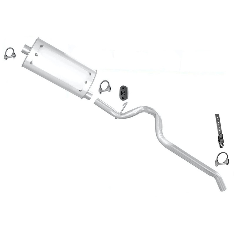 Muffler Tail Pipe Exhaust System for Jeep Cherokee 1996 1997 98 1999 2.5L 4.0L