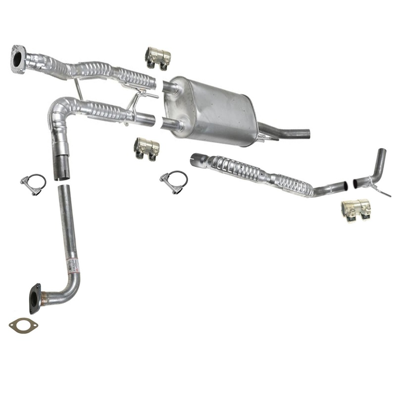 Muffler Tail Pipe Exhaust System For Nissan NV1500 2012 2013 2014 2017 4.0L