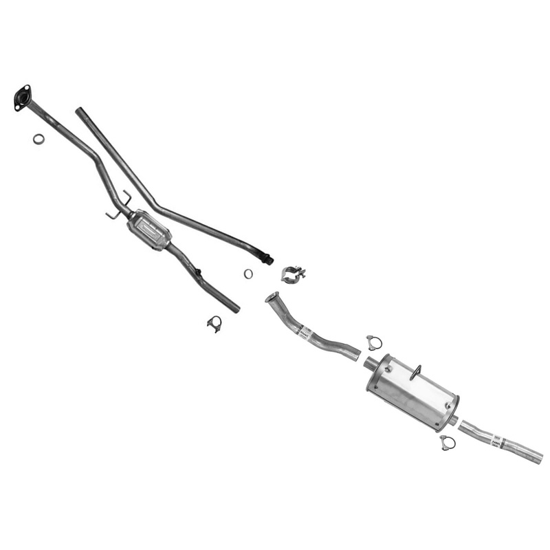 1995, 1998 Tercel 1.5L Catalytic Converter & Pipe & Muffler