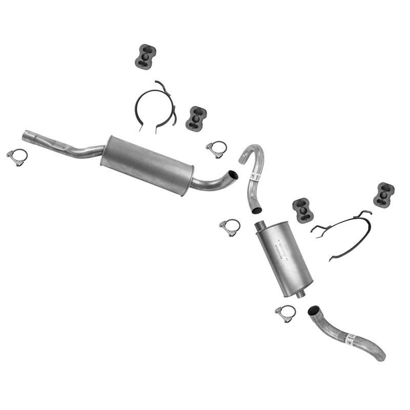 88-92 Vol 740 2.3L Turbo / 88-90 760 2.3L Turbo Wagon Muffler Exhaust System