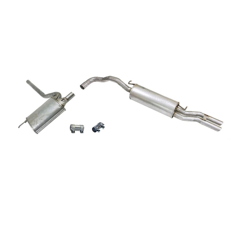 97-2000 Audi A4 1.8L Turbo AEB Eng Middle & Rear Muffler Exhaust System