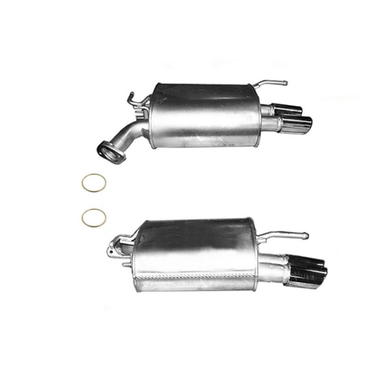 Brand New Rear Mufflers With Chrome Tips & Gaskets For Infiniti M35 06-10