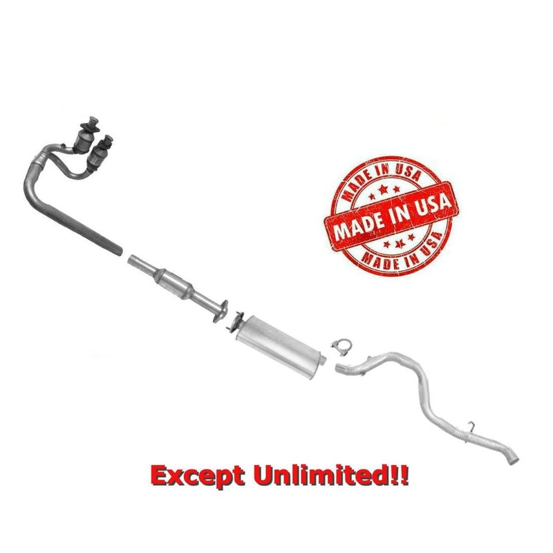 Complete Muffler Exhaust System & Catalytic Converter Fits 04-06 Wrangler 4.0L