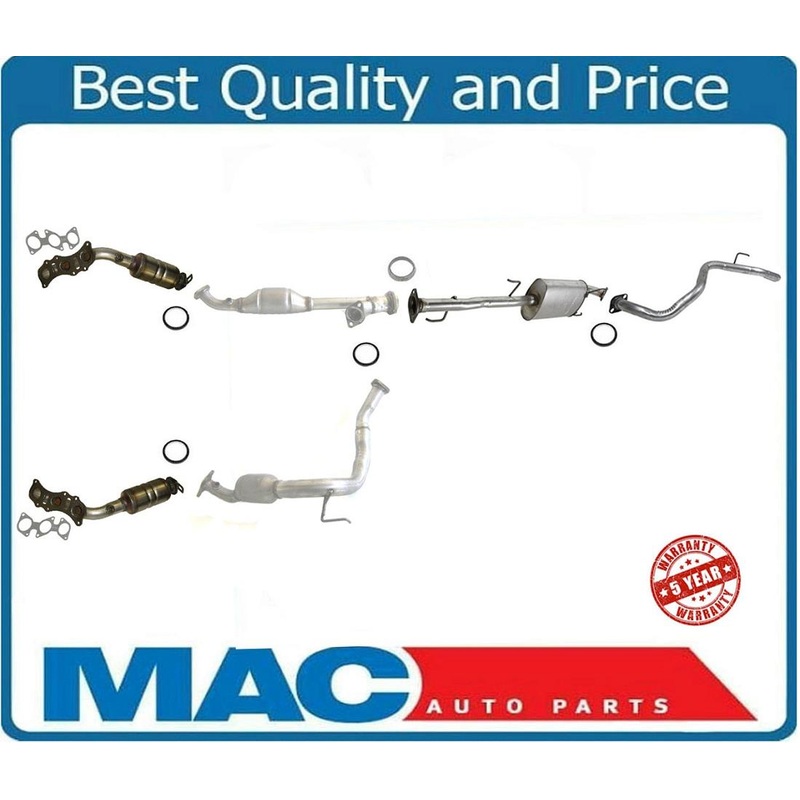 EXHAUST SYSTEM With 4 Converters MIddle Pipe Muffler Fits 07-09 FJ CRUISER 4.0L