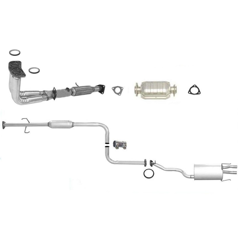 For 90 91 Honda Accord EX 2.2L Engine Flex Pipe Converter Muffler Exhaust System