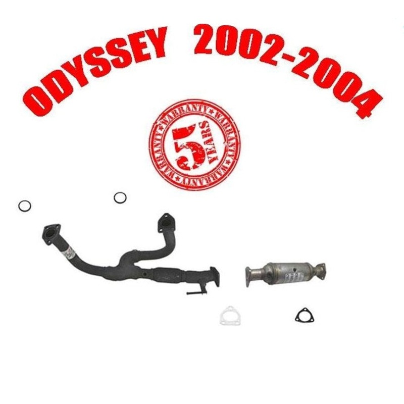 Front Y Flex Pipe & Catalytic Converter and Gaskets for HONDA ODYSSEY 02-04