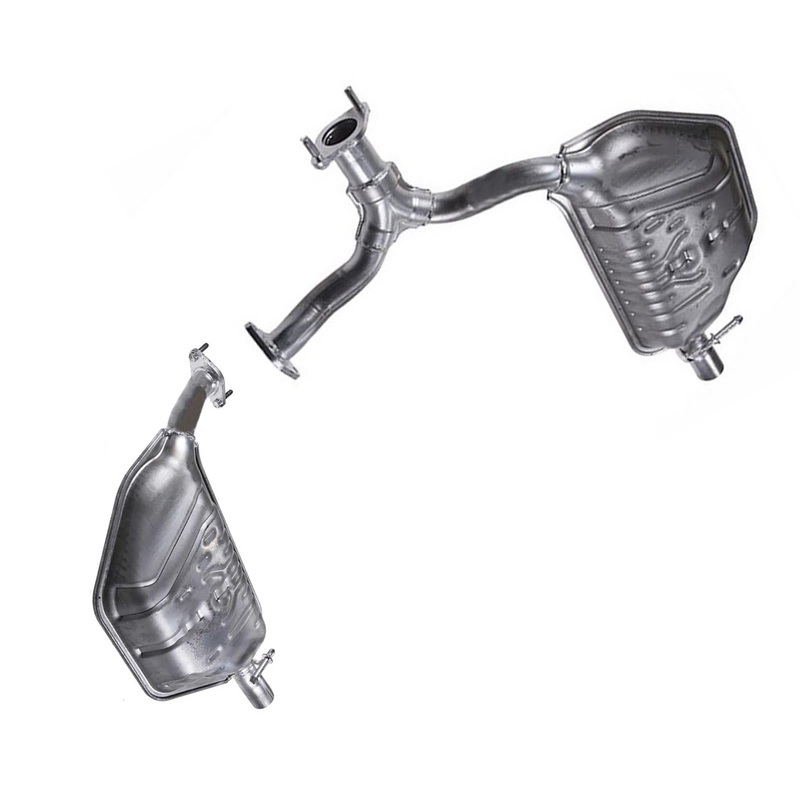 Left & Right Rear Muffler Assembly for 2009-2013 Mazda 6 GT S 3.7L V6 Engine
