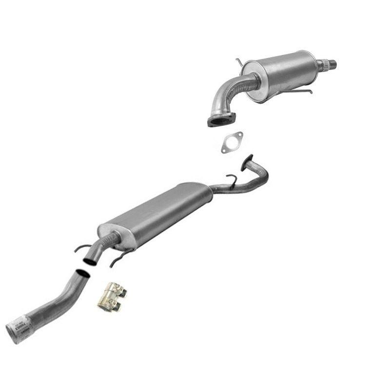 Middle Muffler with Rear Resonator Fits for 2013-2016 Hyundai Santa Fe Sport 2.4