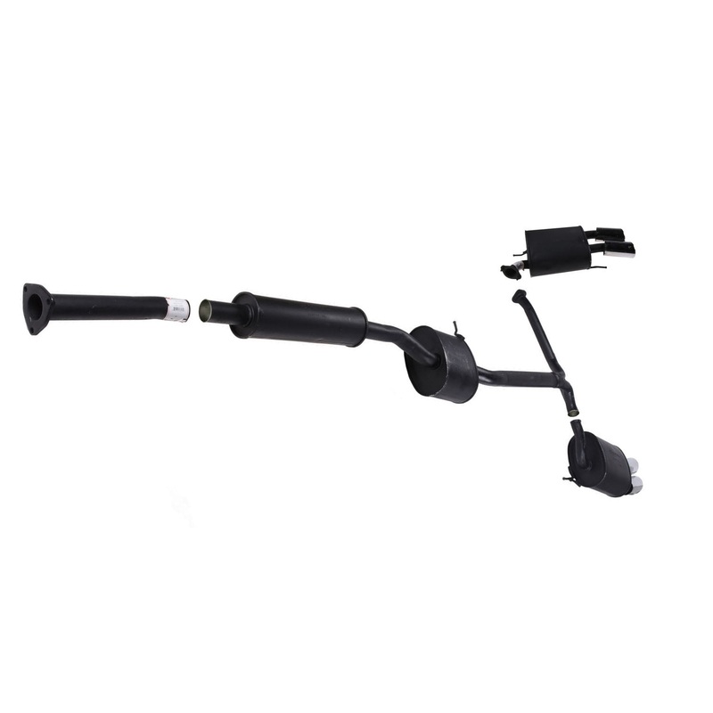 Middle Pipe & Resonator With Rear Mufflers For Acura TL Type S 2007-2008 3.5L V6
