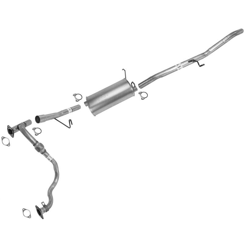 Middle Y Pipe & Rear Muffler For Nissan XTerra 03-2004 3.3L Natural Aspirated