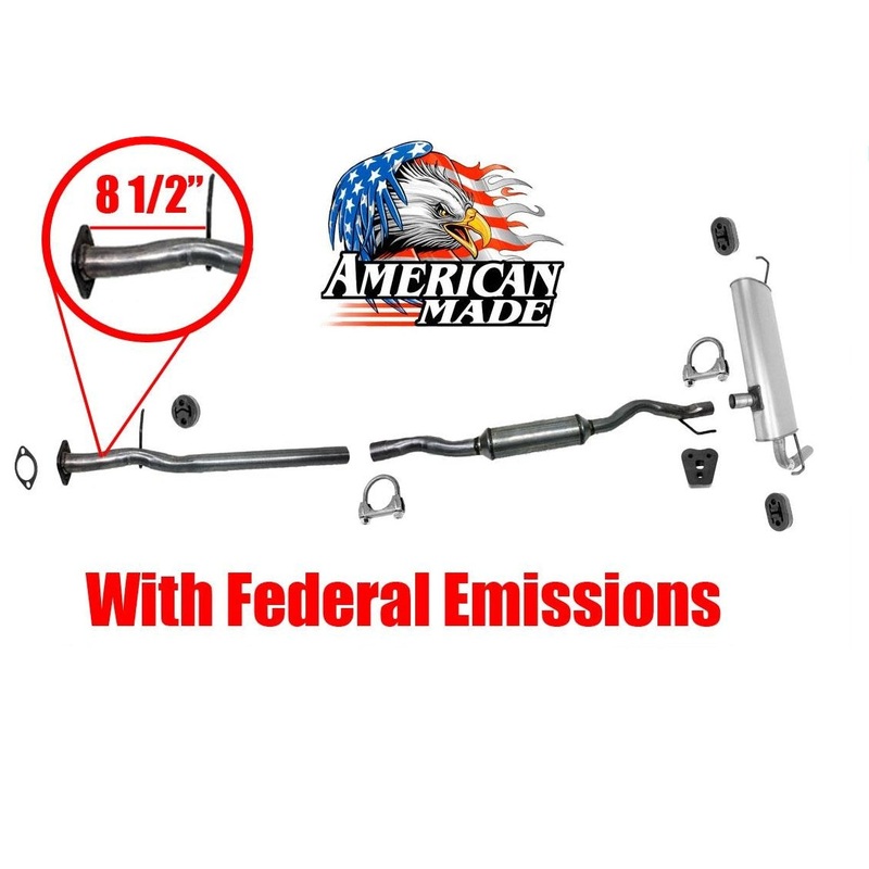 New Exhaust Pipe Muffler System for Nissan Rogue 08-13 With Federal Emiissions