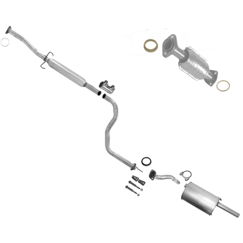 Rear Converter Resonator & Muffler For 96-01 Acura Integra 1.8L 4DR Sedan