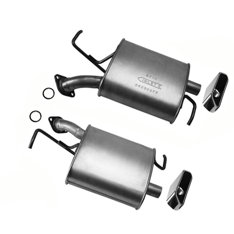 Rear Mufflers For 2007-2015 Mazda CX-9 3.7L 3.5L CY01-40100E CY02-40-200E