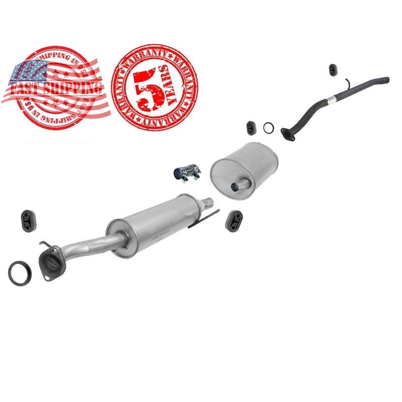 Resonator Pipe & Rear Muffler Exhaust System For 2003-2011 Honda Element EX LX