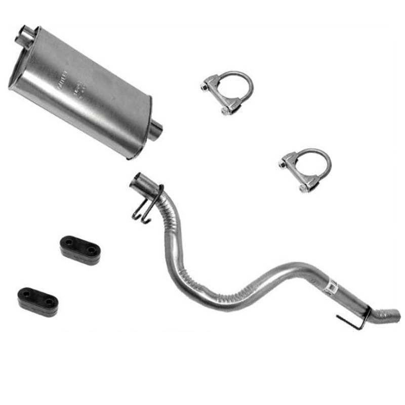 100% New Muffler Tail Pipe Exhaust System For 91-92 Jeep Wrangler 2.5L 4.0L USA
