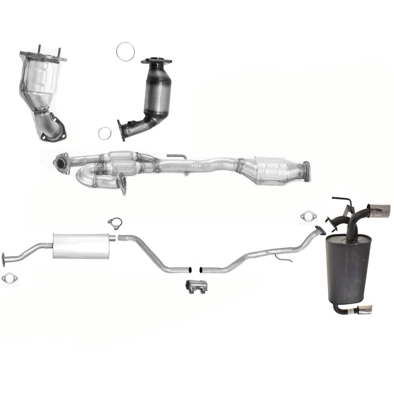 Complete Exhaust System Muffler Converters Resonator For Nissan Murano 2003-2008