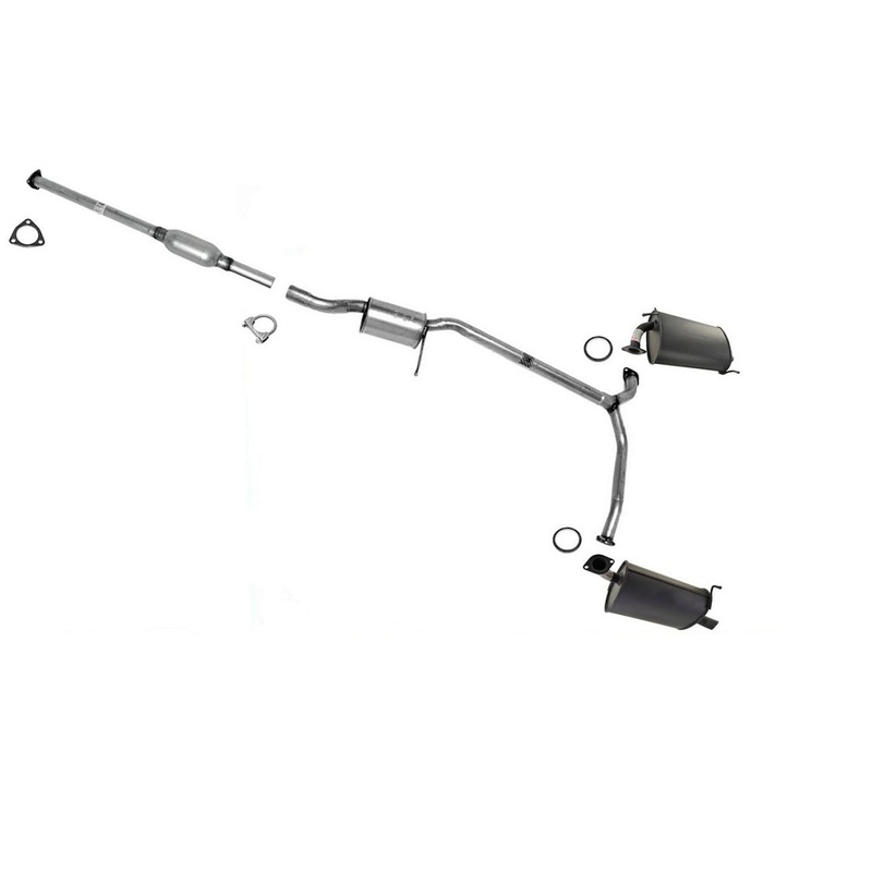 Dual Exhaust System For 1998-2002 Accord 3.0 V6 4 Door Sedan Dual Pipe Muffler